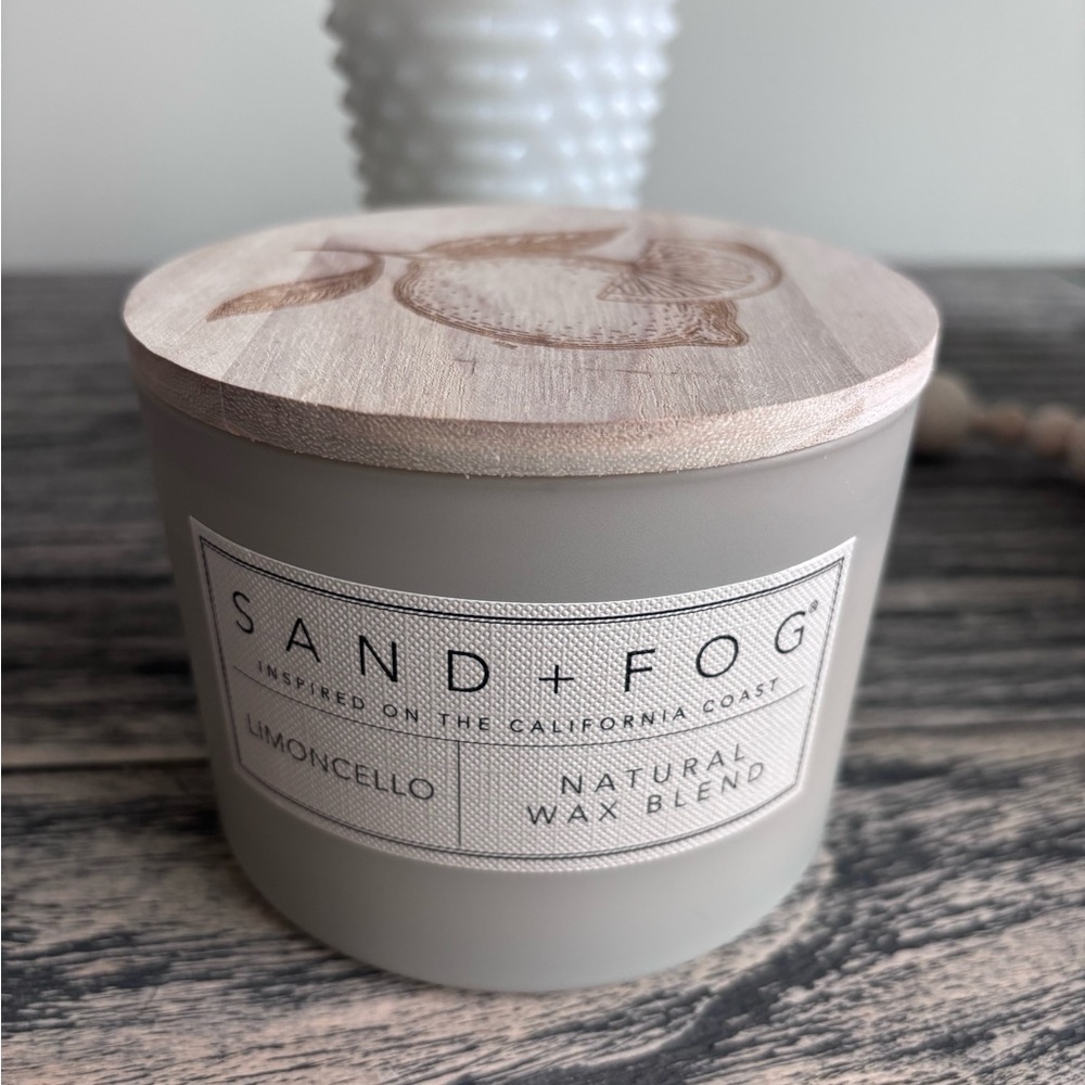 Limoncello Natural Wax Candle - White